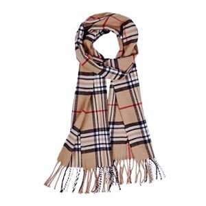 Soft Plaid Scarf for Women and Men