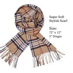 Soft Plaid Scarf for Women and Men