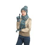3-in-1 Winter Beanie, Scarf, and Gloves Set