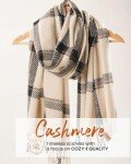 Large Oversized Plaid Cashmere Feel Winter Scarf