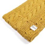 Cozy Black Cable Knit Infinity Scarf for Women