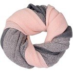 Cozy Pink Cashmere Plaid Scarf for Women