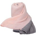Cozy Pink Cashmere Plaid Scarf for Women