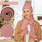 Cozy Knit Beanie, Scarf & Gloves Set for Women