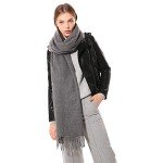 Cozy Cashmere Scarf for Women – Grey Winter Wrap