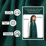 Soft Cashmere Feel Dark Green Pashmina Shawl