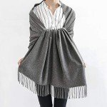 Cozy Cashmere Scarf for Women – Grey Winter Wrap