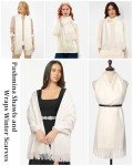 Elegant White Pashmina Shawl for Women