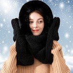 Women's Warm Winter Hat, Scarf & Gloves Set