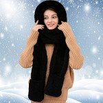 Women's Warm Winter Hat, Scarf & Gloves Set