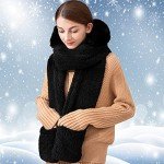 Women's Warm Winter Hat, Scarf & Gloves Set