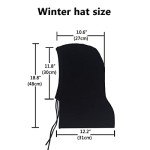 Warm Hooded Scarf Hat for Women - Black