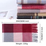 Plaid Winter Scarf for Women - Soft & Warm