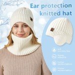 Cozy Fleece-Lined Winter Hat and Scarf Set