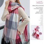 Plaid Winter Scarf for Women - Soft & Warm