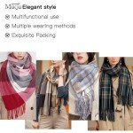 Plaid Winter Scarf for Women - Soft & Warm