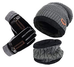 Winter Beanie, Scarf, and Gloves Set for Everyone
