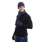 Cozy Winter Beanie, Scarf, and Touchscreen Gloves Set