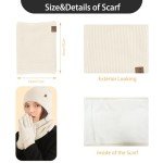 Women's Cozy 3-Piece Hat Scarf Gloves Set
