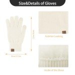 Women's Cozy 3-Piece Hat Scarf Gloves Set