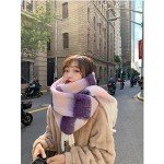 Cozy Oversized Plaid Cashmere Scarf for Women