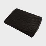 Cozy Black Chunky Knit Scarf for All