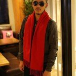 Cozy Red Fall and Winter Women’s Scarf