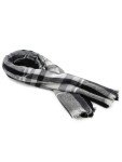 Cozy Plaid Triangle Tassel Scarf for Women