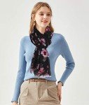 Floral Print Lightweight Wrap Scarf for Women
