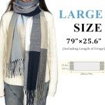 Cozy Plaid Pashmina Blanket Scarf for Women