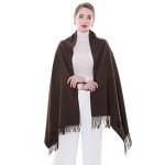 Brown Pashmina Shawl and Wrap for Women