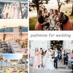 Elegant Women's Pashmina Shawl - Cream White