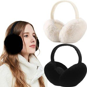 Adjustable Fuzzy Winter Ear Muffs for Women
