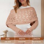 Warm Khaki Knitted Scarf with Sleeves for Women