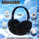 Cozy Fuzzy Winter Ear Muffs for Women - 2 Pack