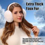 Cozy Fuzzy Winter Ear Muffs for Women - 2 Pack
