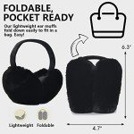Cozy Fuzzy Winter Ear Muffs for Women - 2 Pack