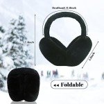 Fluffy Foldable Ear Muffs for Women - Khaki
