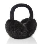 Cute Black Faux Fur Ear Muffs for Women