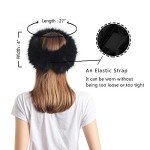 La Carrie Black Faux Fur Winter Earwarmer Headband