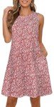 Adorejoy Women's Sleeveless Summer Swing Dress