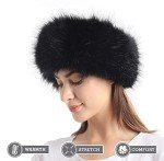 La Carrie Black Faux Fur Winter Earwarmer Headband