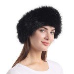 La Carrie Black Faux Fur Winter Earwarmer Headband