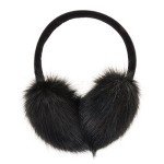 ZLYC Women's Winter Faux Fur Ear Muffs (Black)