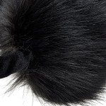 ZLYC Women's Winter Faux Fur Ear Muffs (Black)