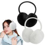2 Pack Adjustable Faux Fur Earmuffs for Winter