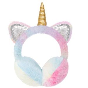Cute Unicorn Winter Earmuffs for Kids and Women