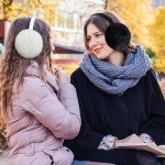 2 Pack Adjustable Faux Fur Earmuffs for Winter