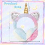 Cute Unicorn Winter Earmuffs for Kids and Women