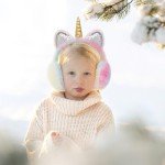 Cute Unicorn Winter Earmuffs for Kids and Women